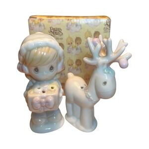 Vintage Precious Moments Christmas Salt & Pepper Set